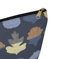 Frond Accessory Pouch w T-bottom in Indigo